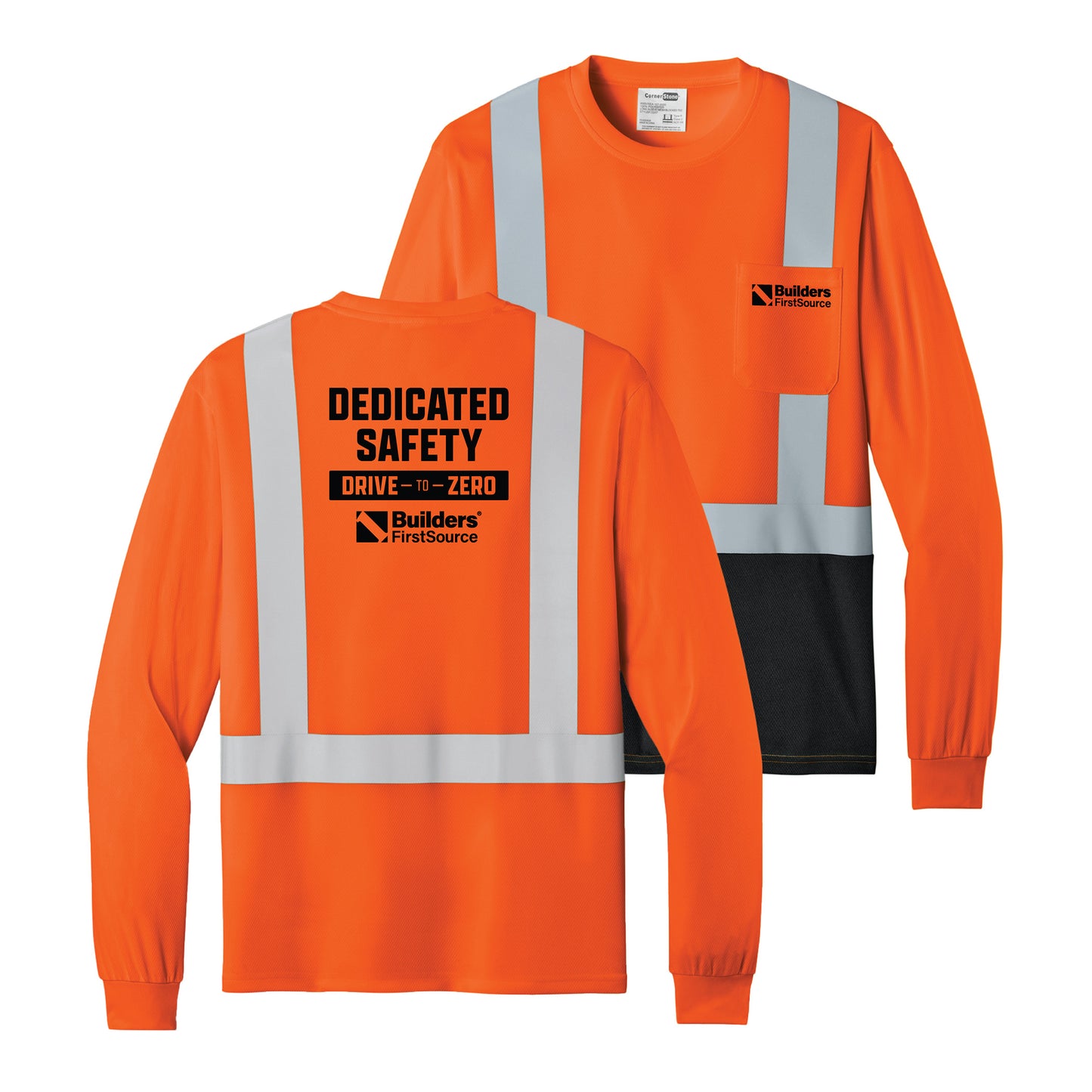 CornerStone - ANSI 107 Class 2 Long Sleeve Mesh Blocked Tee