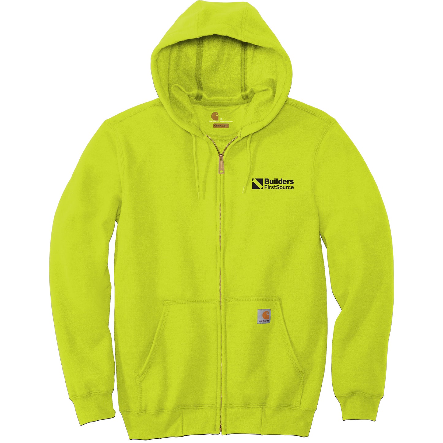 Carhartt Midweight Hooded Zip-Front Safety Sweatshirt