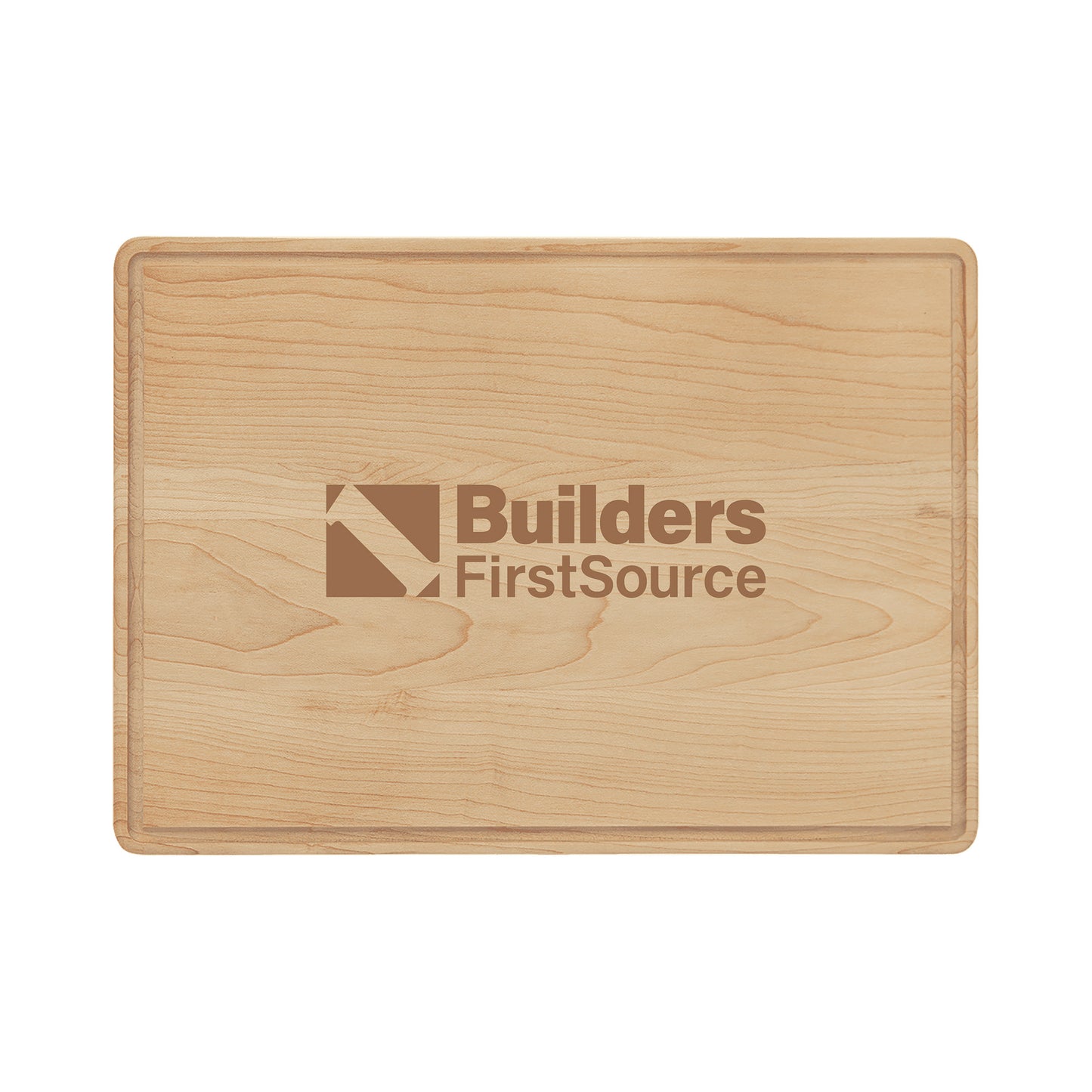 Builders FirstSource - 13 3/4" x 9 3/4" Maple Cutting Board with Drip Ring