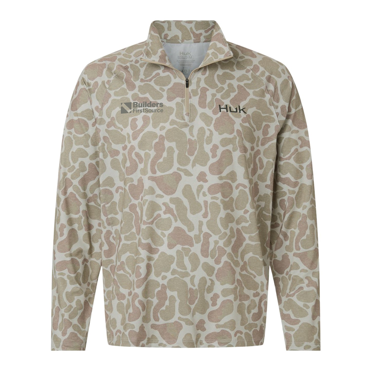 HUK - Men's Airweight KC Printed 1/4 Zip Pullover