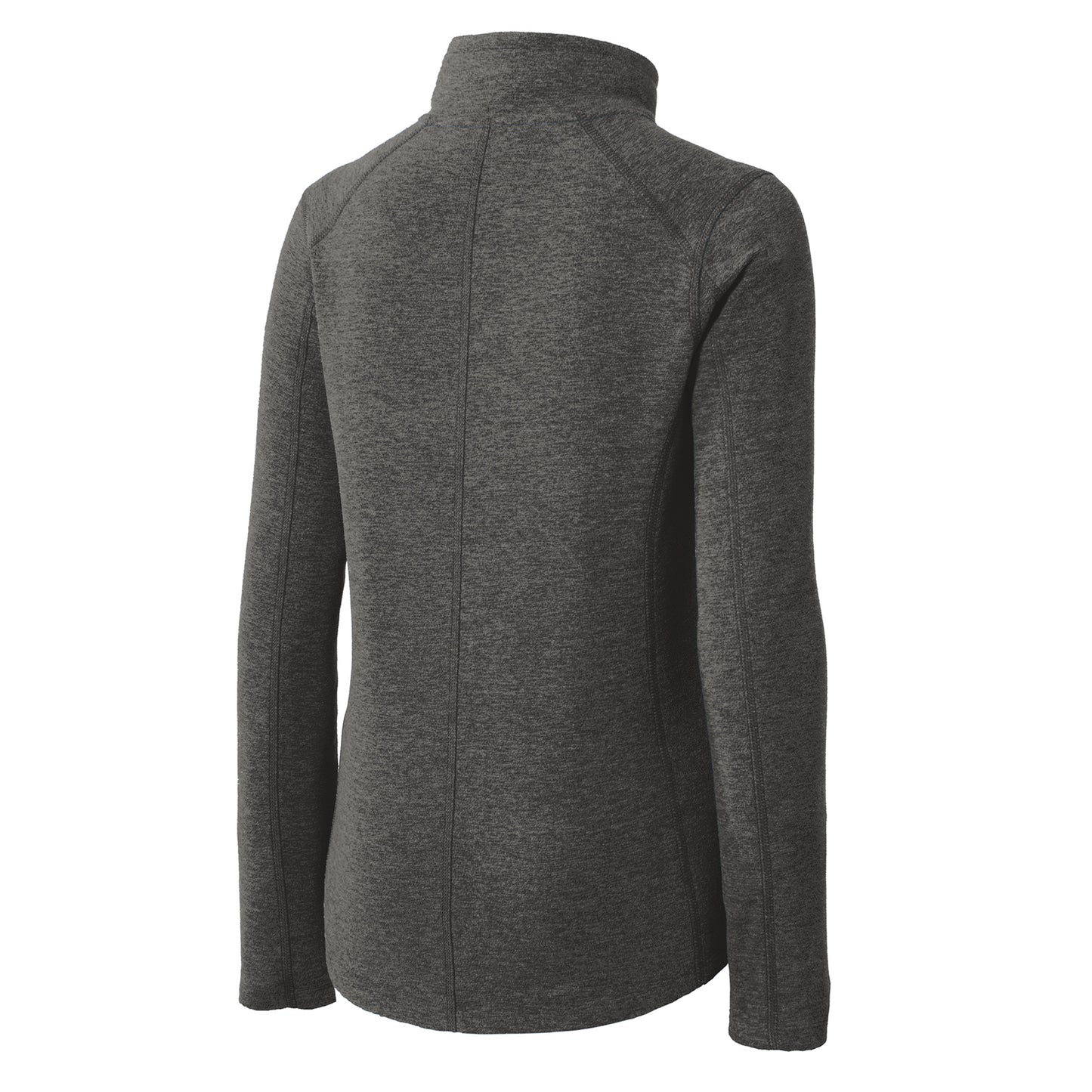 Ladies Heather Microfleece Full-Zip Jacket