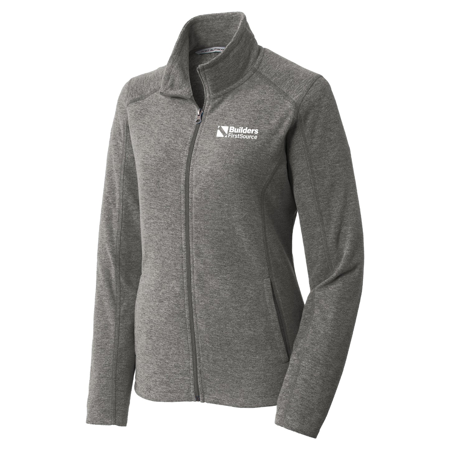 Ladies Heather Microfleece Full-Zip Jacket