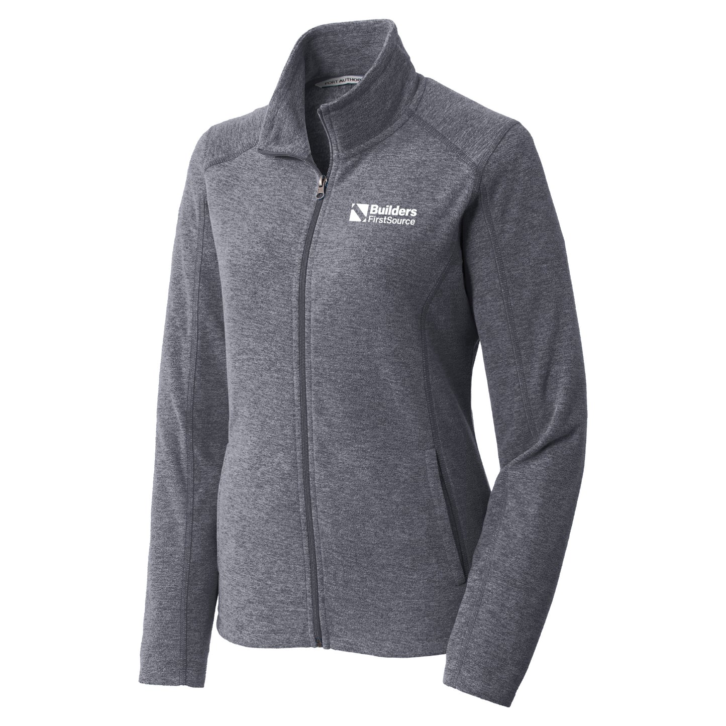 Ladies Heather Microfleece Full-Zip Jacket