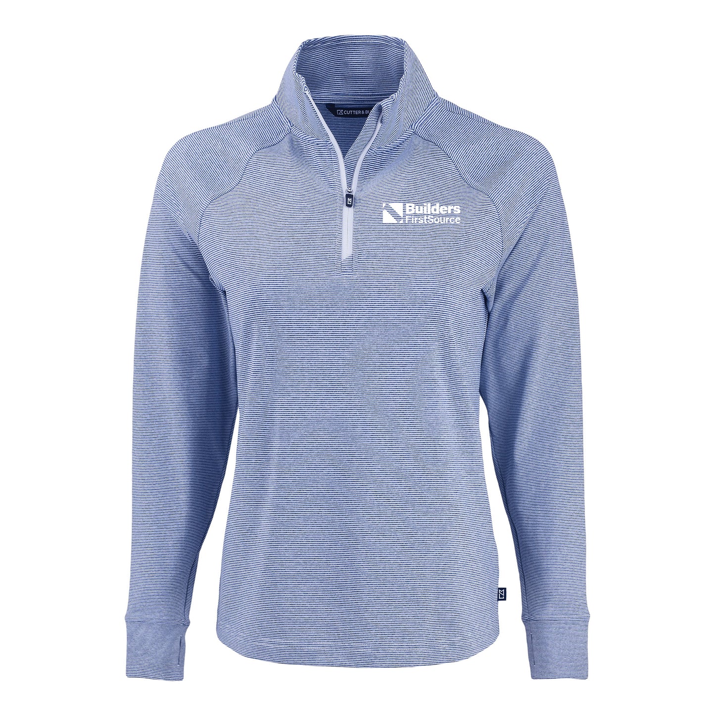 Cutter & Buck - Adapt Recycled Soft Knit Stripe Ladies' Quarter Zip Pullover