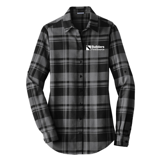 Ladies Plaid Flannel Shirt