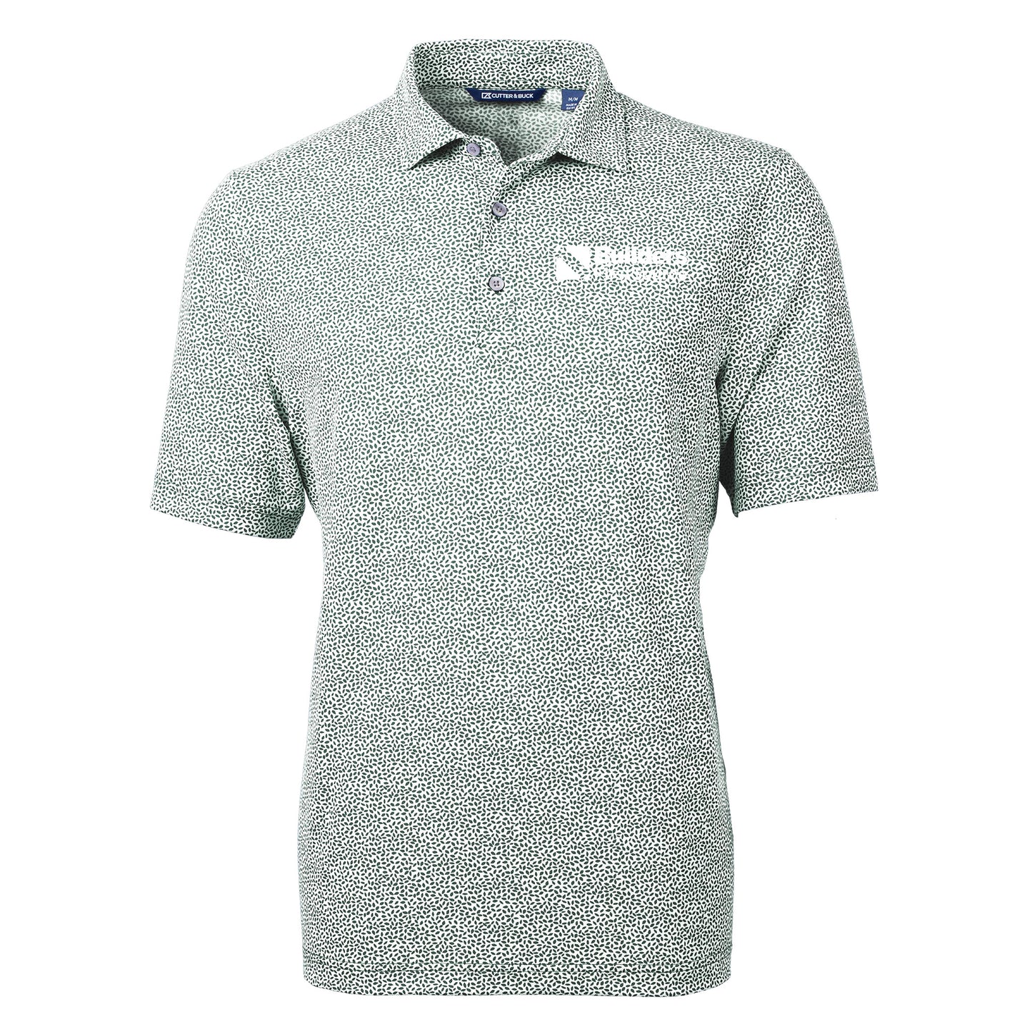 Cutter & Buck Virtue Eco Pique Botanical Print Recycled Men's Polo