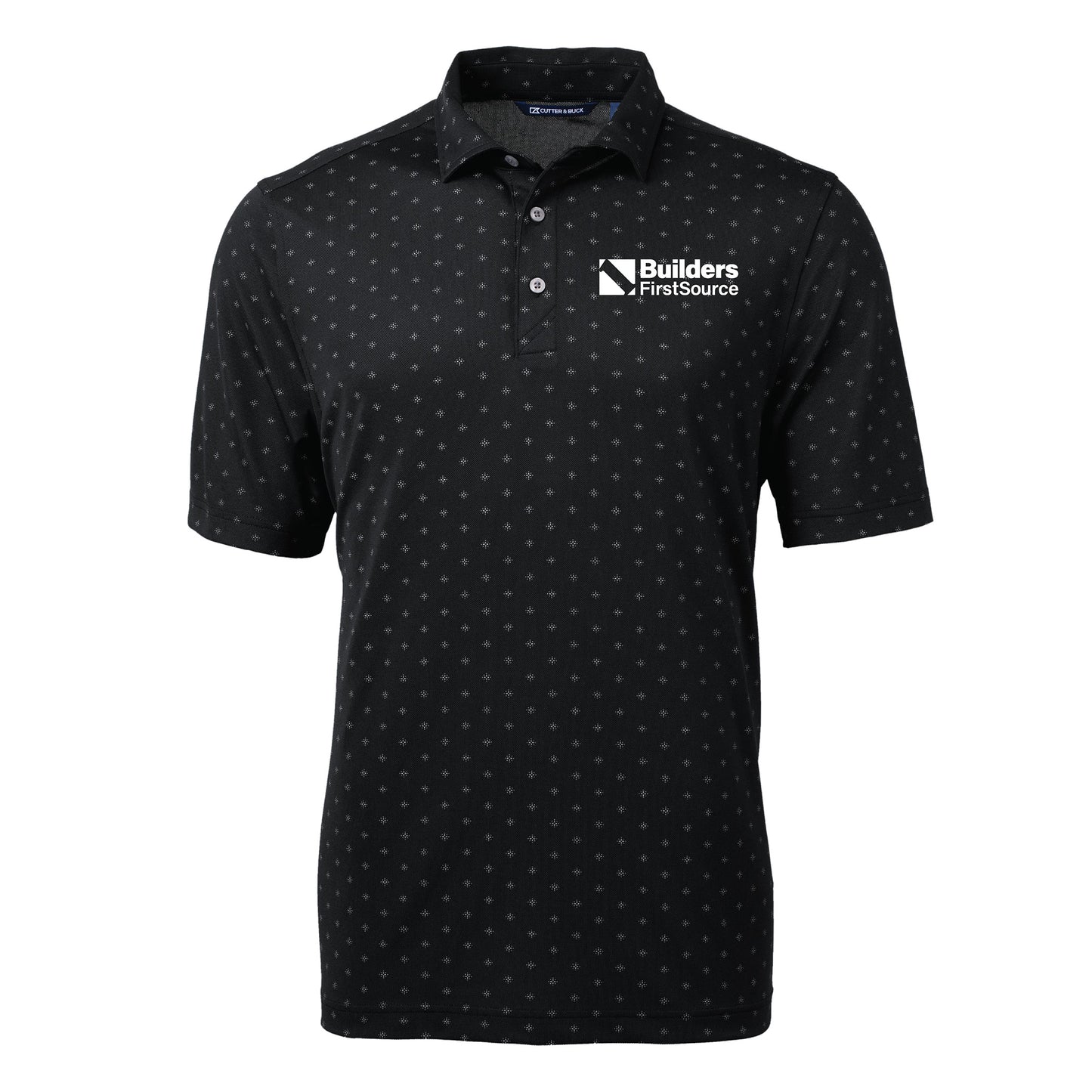 Cutter & Buck - Virtue Recycled Tile Print Featherlight Pique Men's Polo