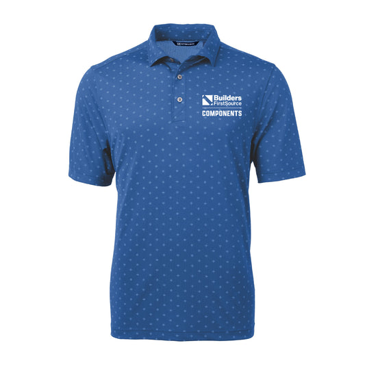 Components - Cutter & Buck Virtue Eco Pique Tile Print Recycled Mens Polo