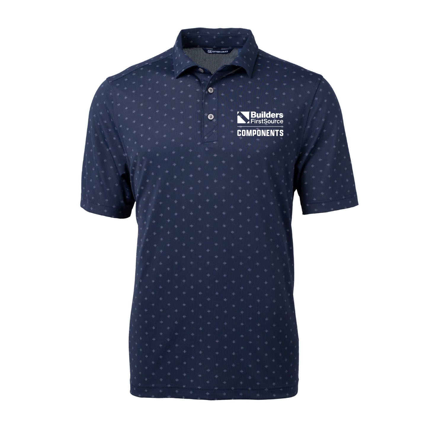 Components - Cutter & Buck Virtue Eco Pique Tile Print Recycled Mens Polo