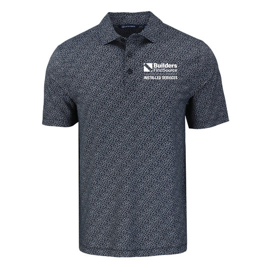 Installed Services - Cutter & Buck Pike Eco Pebble Print Stretch Recycled Mens Polo