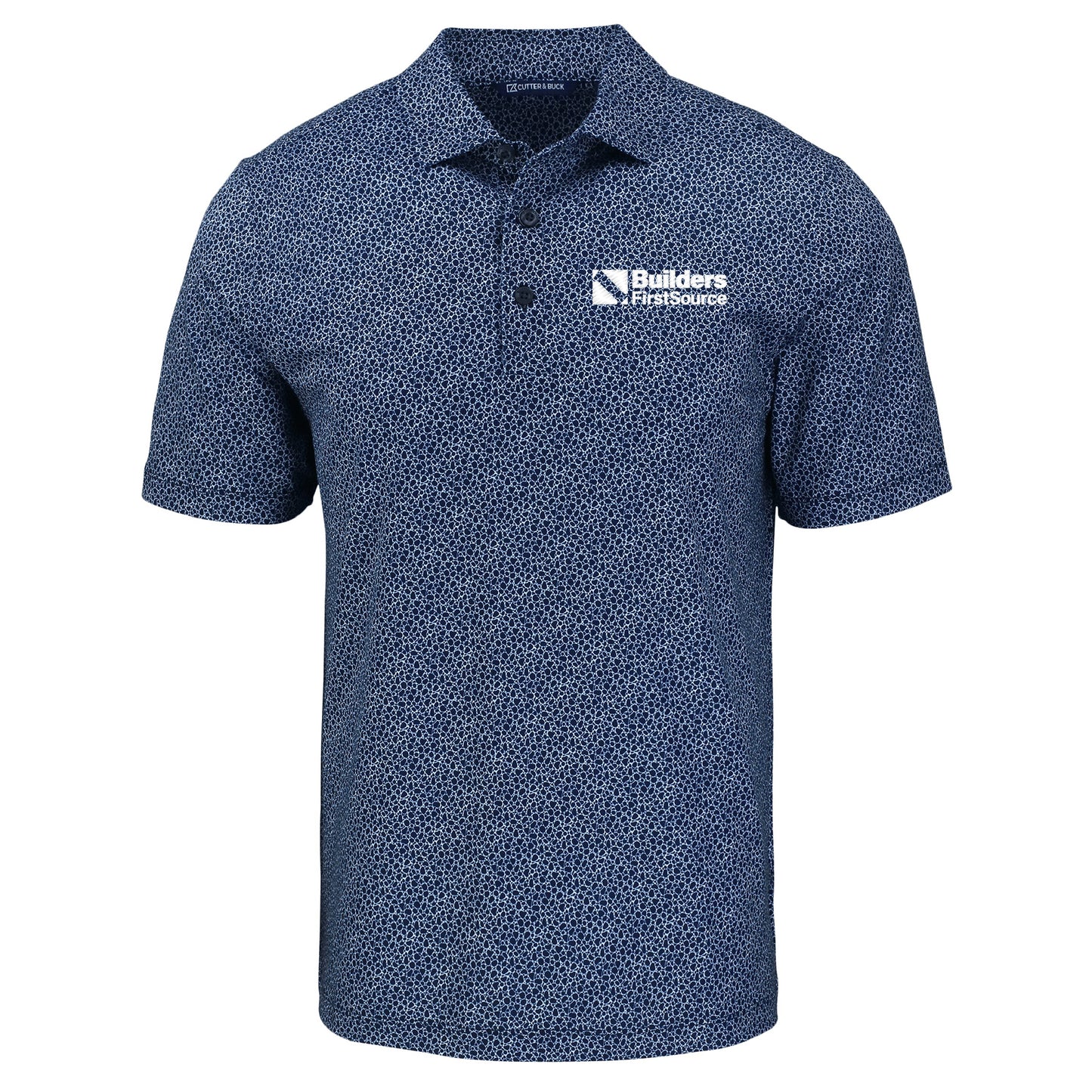 Cutter & Buck Pike Eco Pebble Print Stretch Recycled Mens Polo