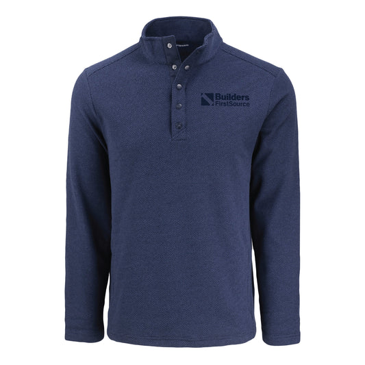Cutter & Buck - Hunts Point Recycled Fleece Men's Hybrid Snap Placket Pullover