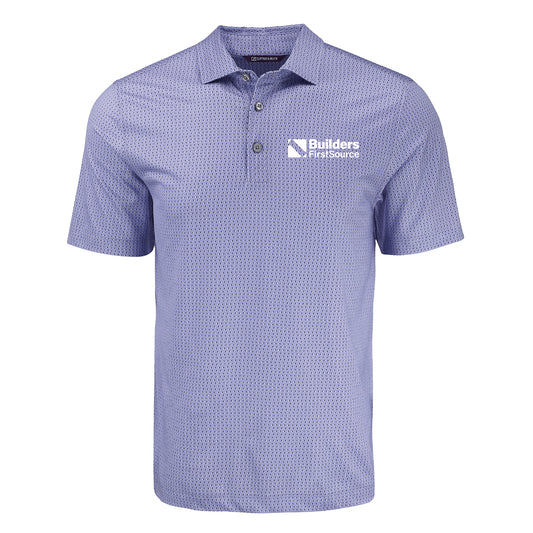 Cutter & Buck Pike Eco Shadow Check Print Recycled Men's Polo