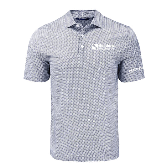 READY-FRAME Cutter & Buck - Pike Eco Diamond Dot Print Recycled Men's Polo