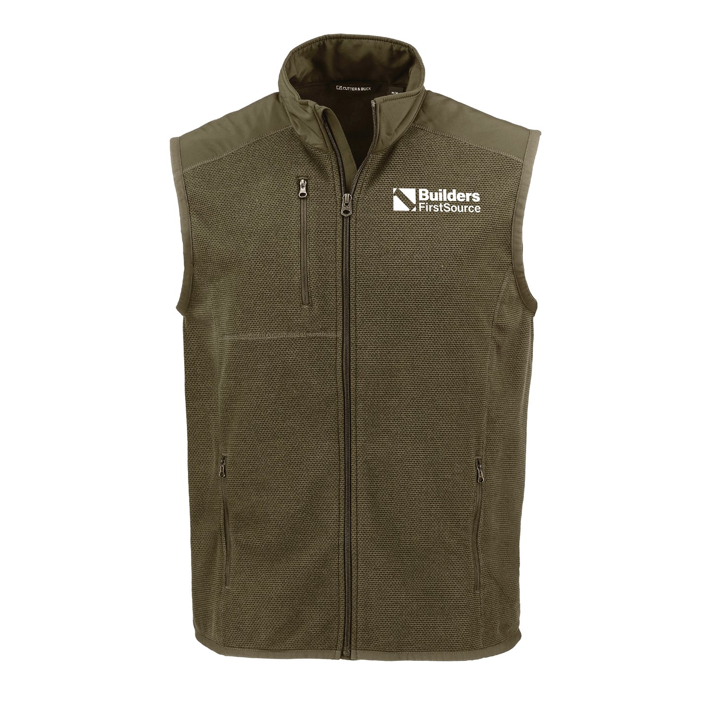 Cutter & Buck - Hunts Point Recycled Fleece Men's Hybrid Full Zip Vest