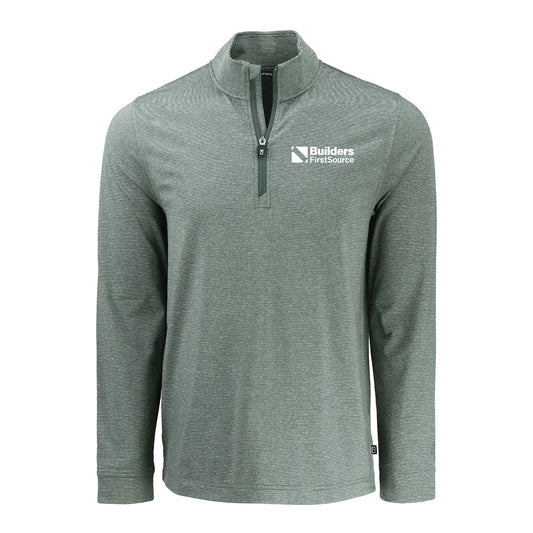 Cutter & Buck - Adapt Recycled Soft Knit Stripe Men's Quarter Zip Pullover