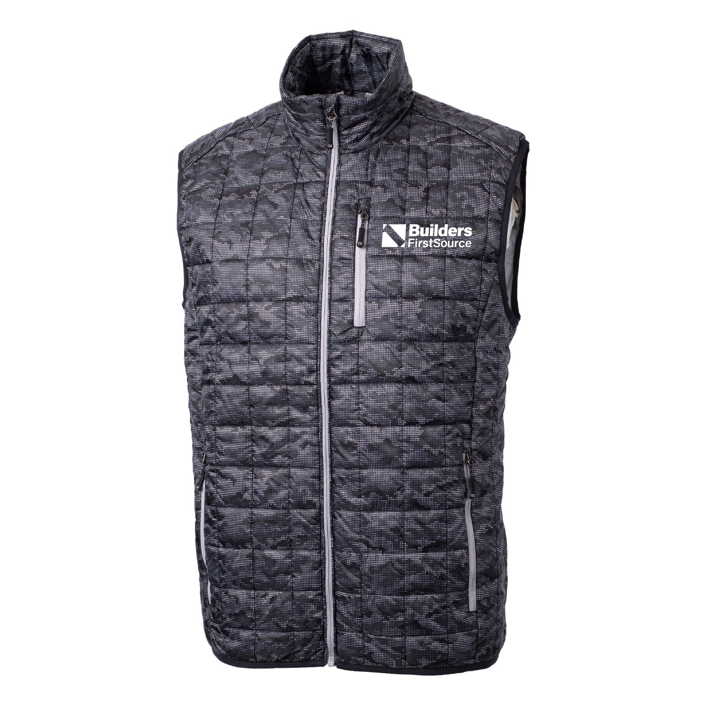 Cutter & Buck Rainier PrimaLoft® Mens Eco Insulated Full Zip Printed Puffer Vest