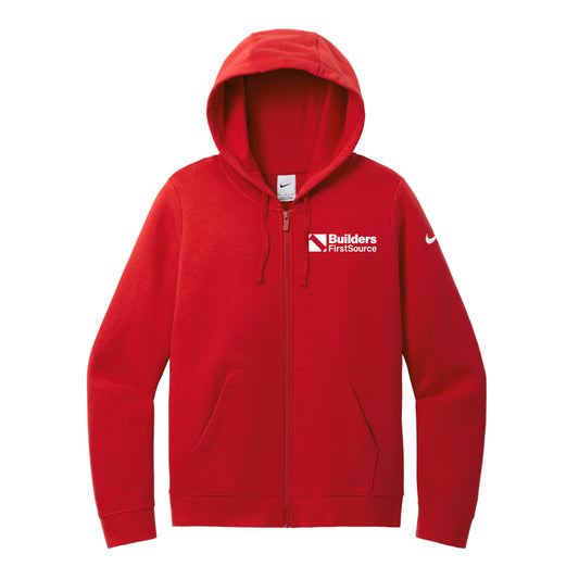 Nike Ladies Club Fleece Sleeve Swoosh Full-Zip Hoodie