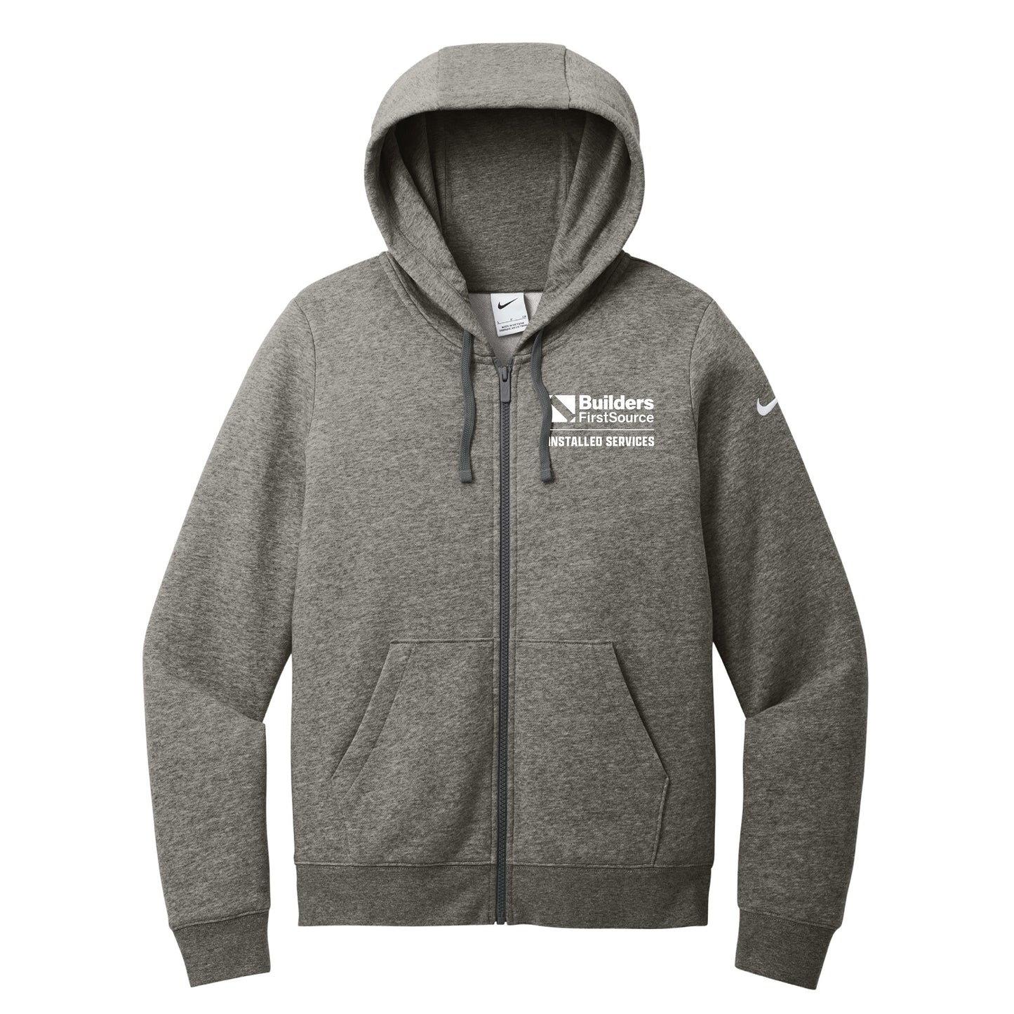 Installed Services - Nike Ladies Club Fleece Sleeve Swoosh Full-Zip Hoodie