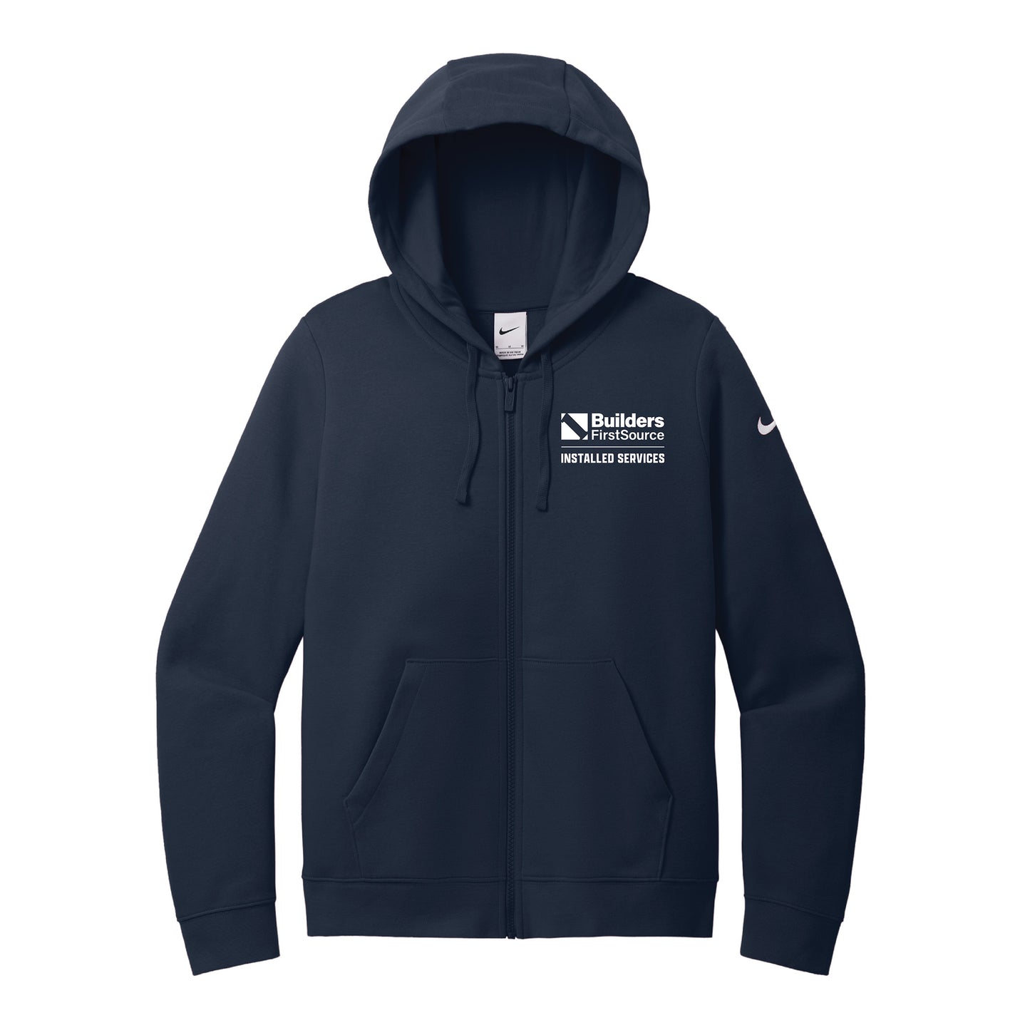 Installed Services - Nike Ladies Club Fleece Sleeve Swoosh Full-Zip Hoodie