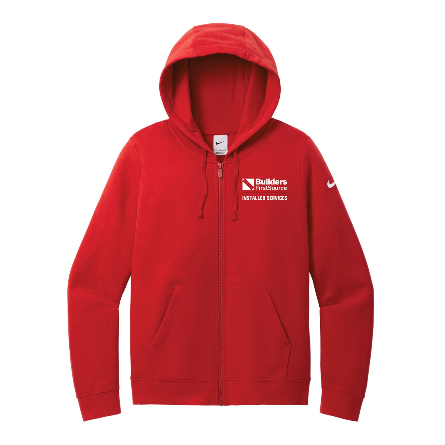 Installed Services - Nike Ladies Club Fleece Sleeve Swoosh Full-Zip Hoodie