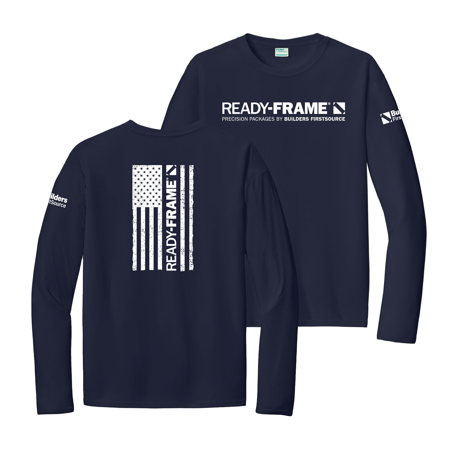READY-FRAME - Long Sleeve Performance USA Flag Tee
