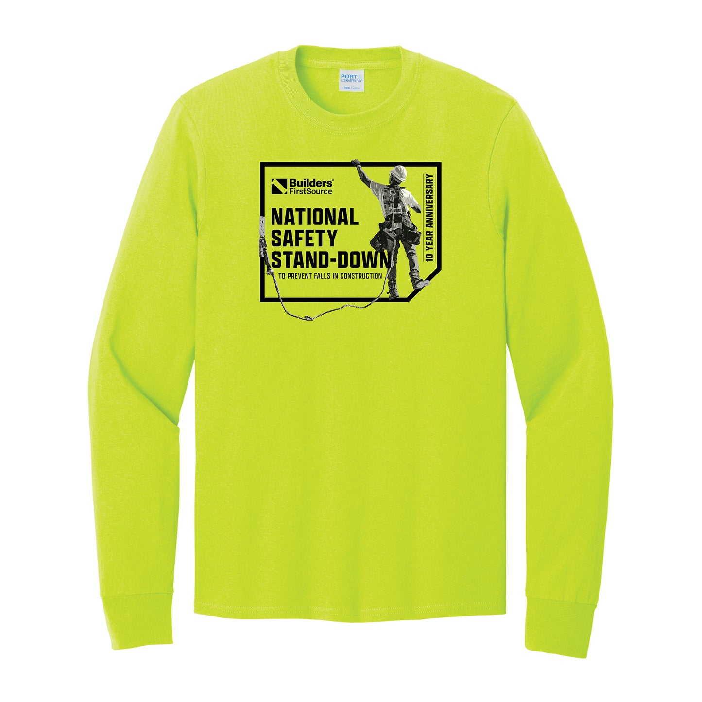 National Safety Stand-Down - Core Cotton Long Sleeve T-Shirt