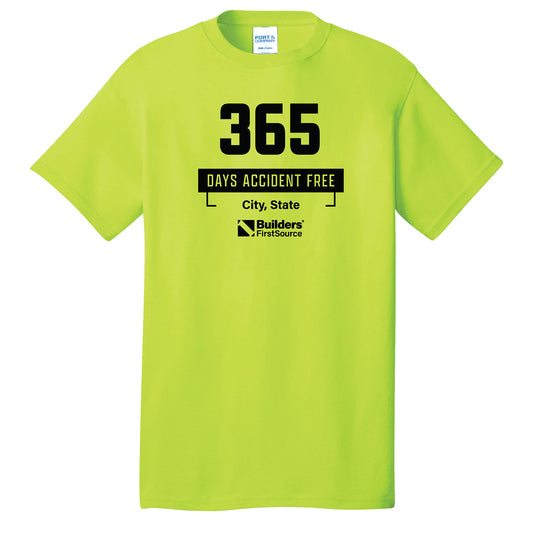 Accident Free Award - Safety Green Core Cotton Tee