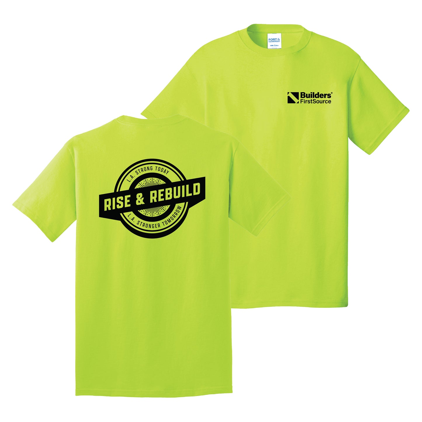 Builders FirstSource Rise & Rebuild - Core Cotton Short Sleeve T-Shirt