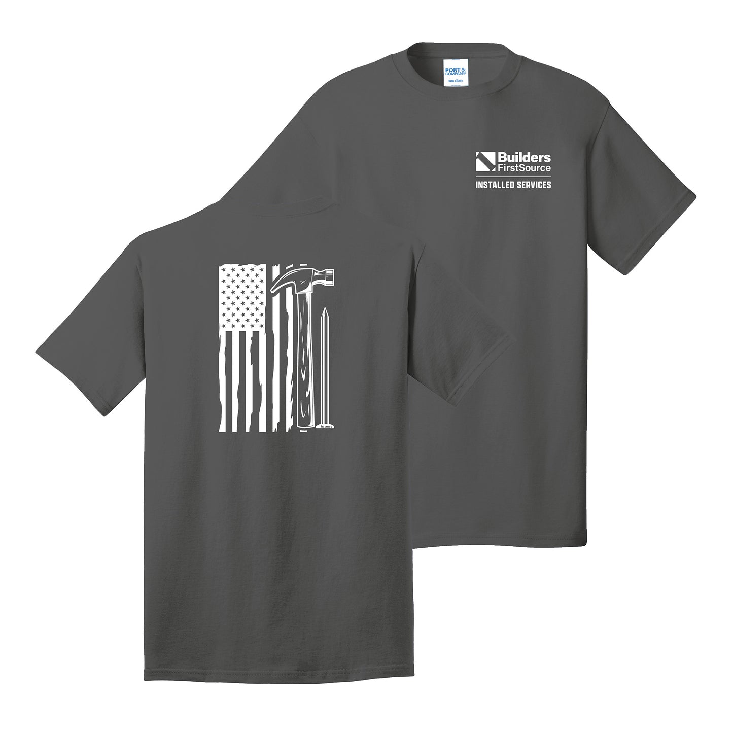 Installed Services - Core Cotton Craftsman USA Flag Tee