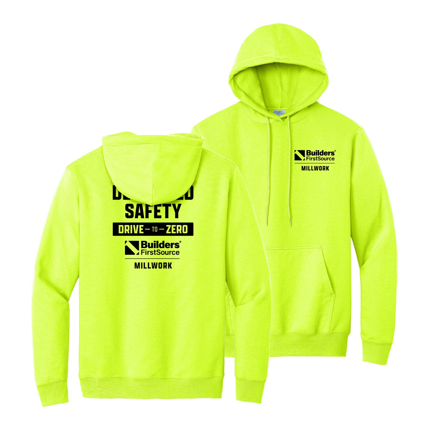 Millwork - Drive-to-Zero Essential Fleece Pullover Hooded Sweatshirt