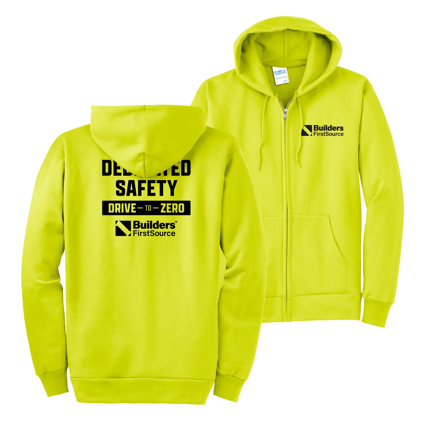 Drive-to-Zero Essential Fleece Full-Zip Hooded Sweatshirt