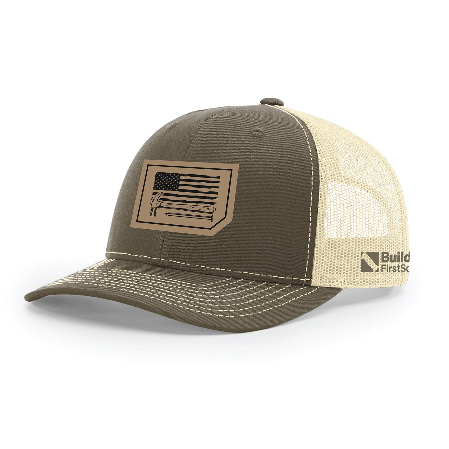 Richardson - Craftsman USA Flag Snapback Trucker Hat