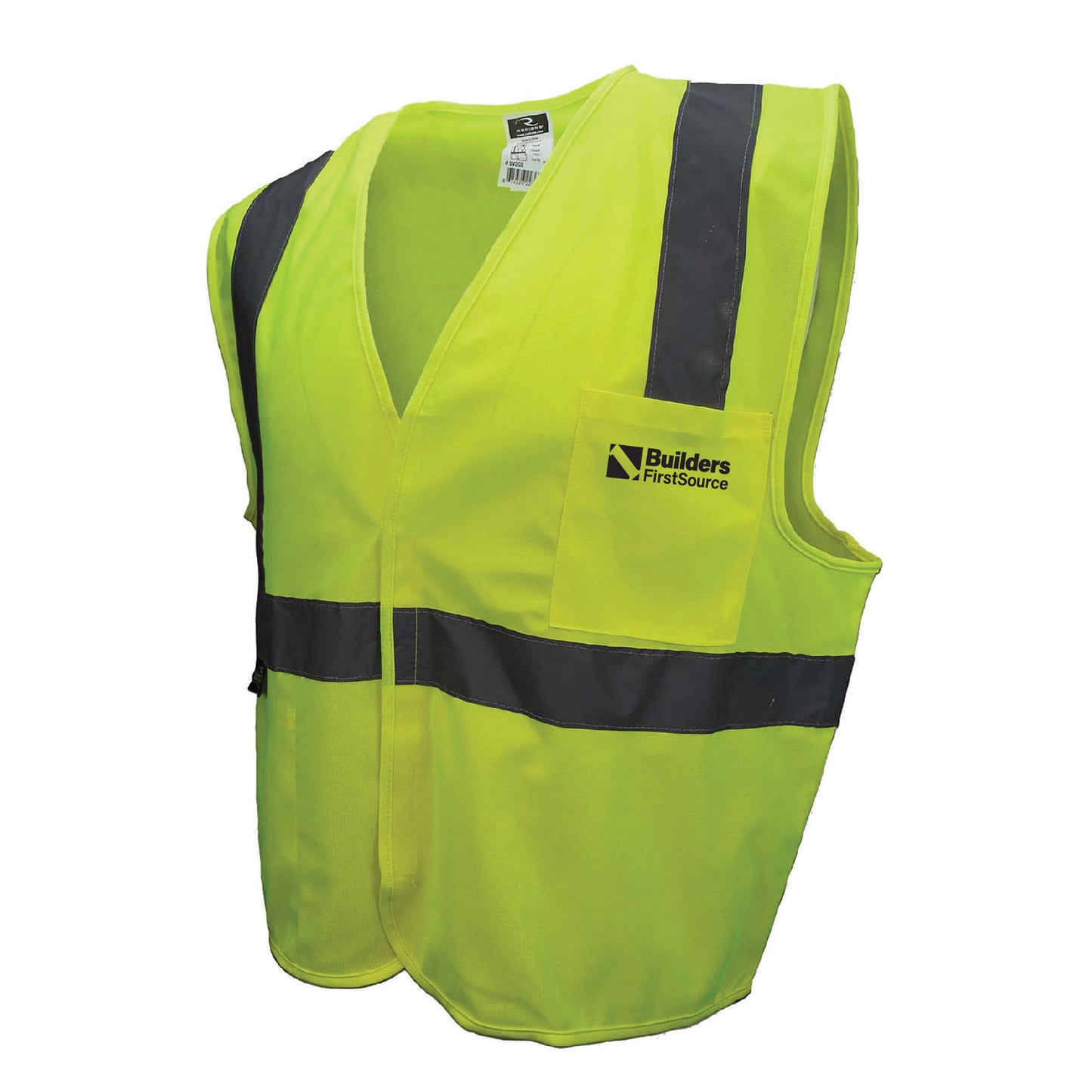 Economy Solid Fabric Safety Vest with Velcro, ANSI 2, R