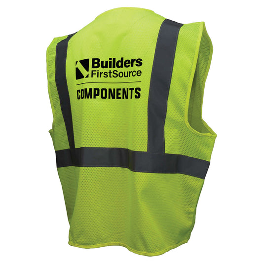 Components - Economy Mesh Safety Vest with Zipper, ANSI 2, R