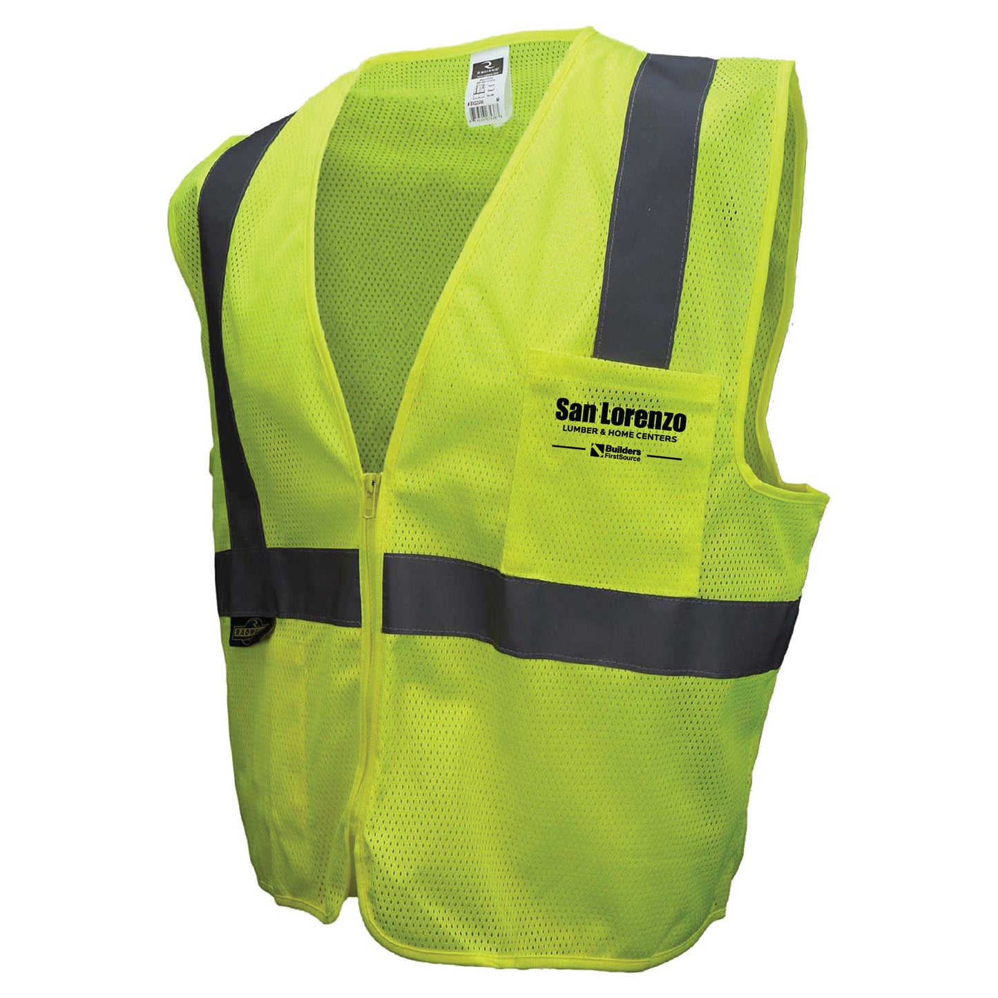 San Lorenzo - Economy Mesh Safety Vest with Zipper, ANSI 2, R