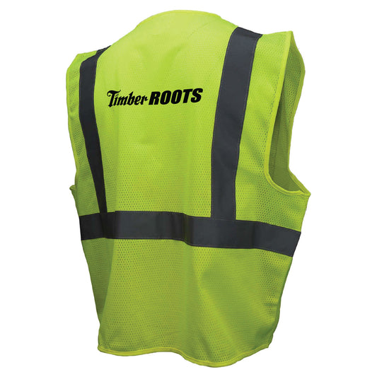 Timber Roots - Economy Mesh Safety Vest with Zipper, ANSI 2, R