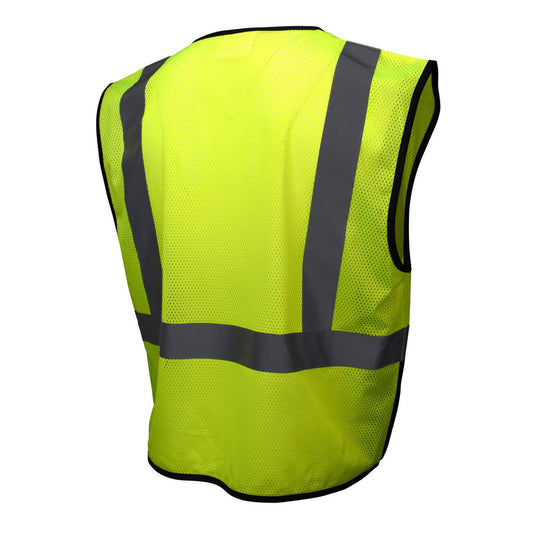 Black Bottom 2 Tone Economy Mesh Safety Vest, Type R Class 2