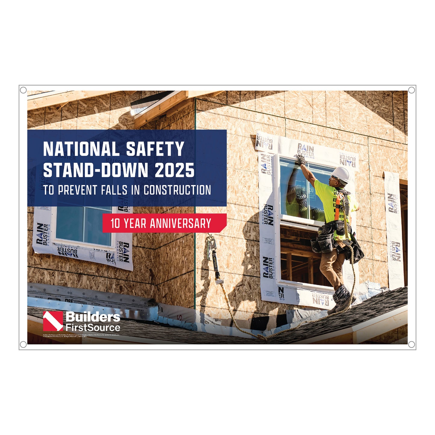 National Safety Stand-Down - 6' x 4' Vinyl Banner