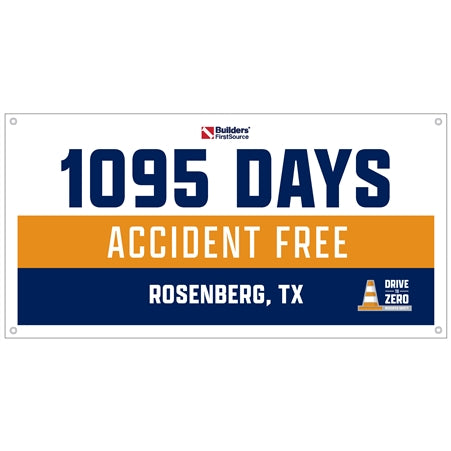 Vinyl Banner - Accident Free Celebrations