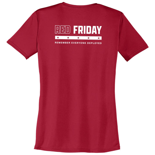 Red Friday Proud to Serve - Ladies Performance Tee