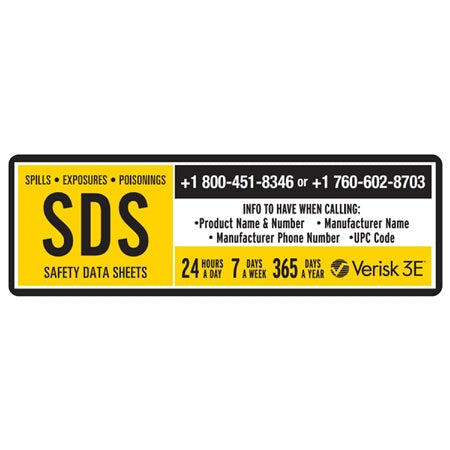 SDS/HDS Hard Hat Decal