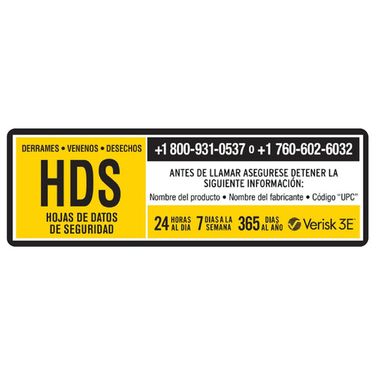 SDS/HDS Hard Hat Decal