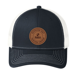 Outperform Snapback Trucker Hat (Leather Patch)