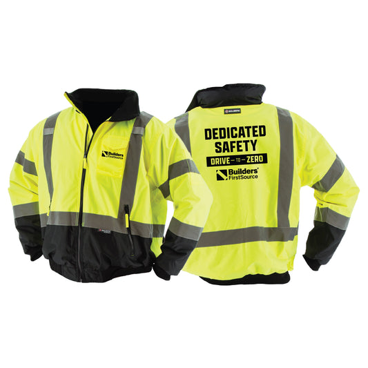 High Visibility Waterproof Jacket with Removeable Fleece Liner, ANSI 3, R