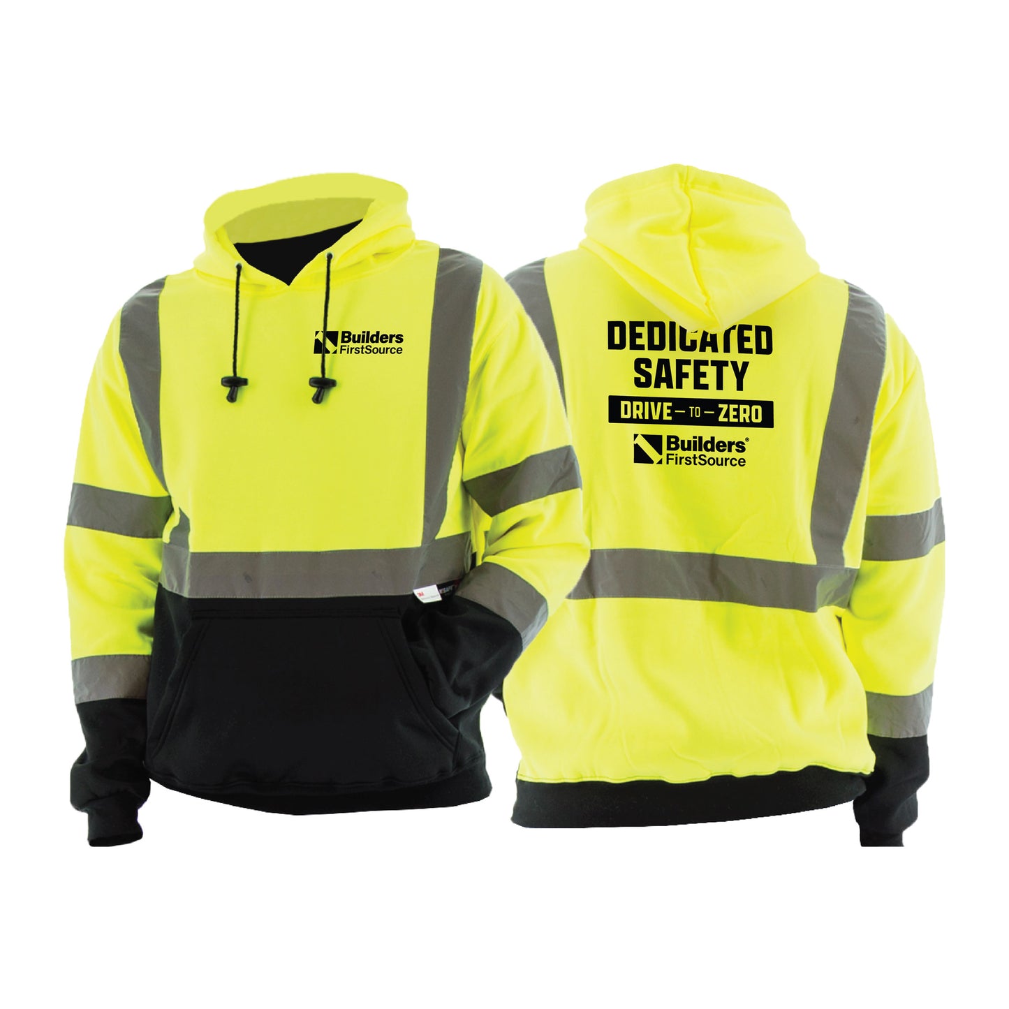 High Visibility Hooded Pullover Sweatshirt, ANSI 3, R