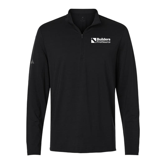 Adidas - Men's Textured Stripe Quarter-Zip Pullover