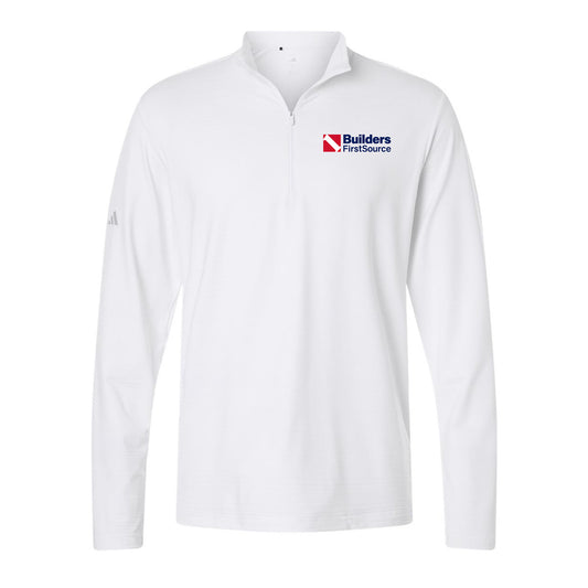 Adidas - Men's Textured Stripe Quarter-Zip Pullover