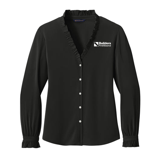 Brooks Brothers® - Ladies' Long Sleeve Ruffle Collar Blouse