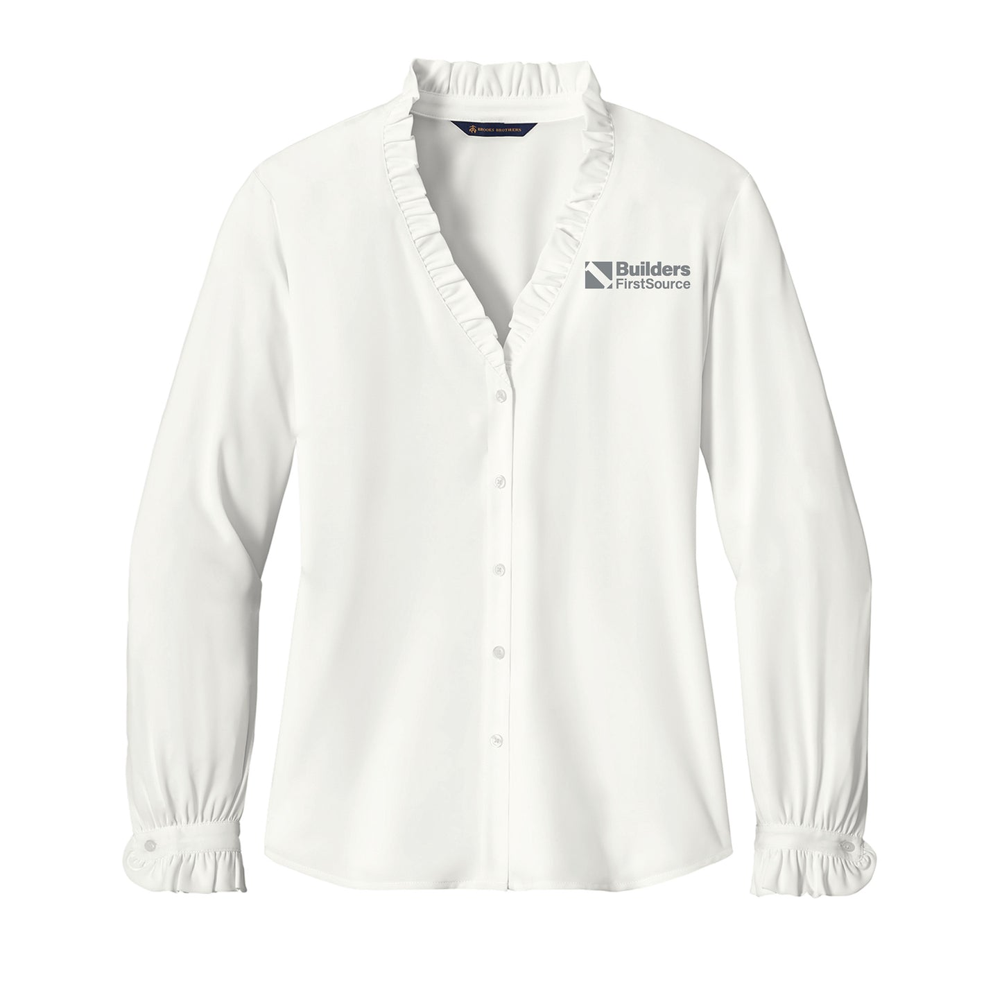 Brooks Brothers® - Ladies' Long Sleeve Ruffle Collar Blouse
